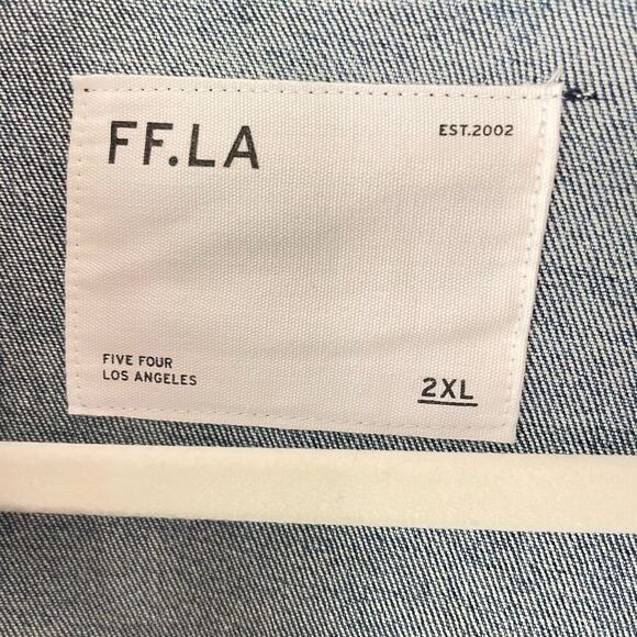 FF LA Five Four Los Angeles Denim Jean Jacket 2XL - Picture 6 of 9
